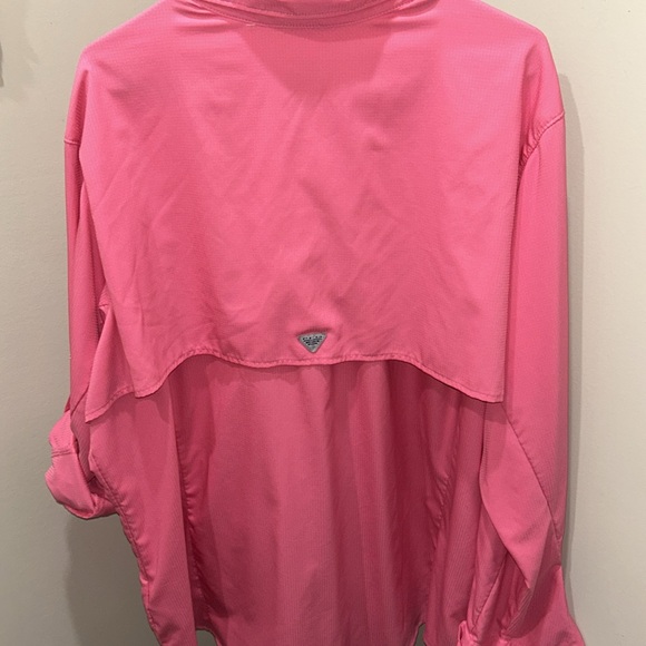 Columbia PFG Vibrant Pink Long Sleeve Shirt - Picture 6 of 6